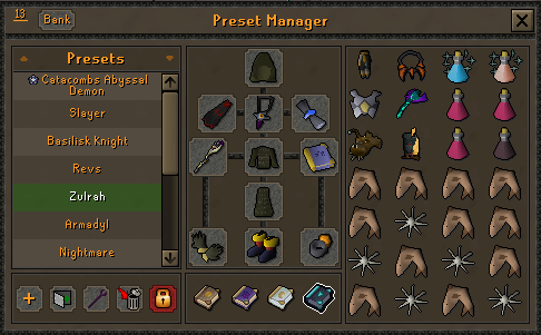 Mid Tier Zulrah Gear