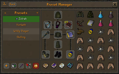 High Tier Zulrah Gear